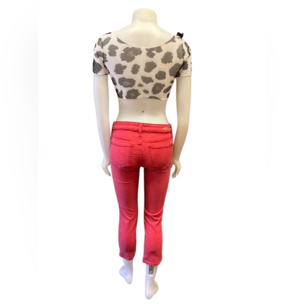 Pilcro and the letterpress Anthropologie Coral Skinny Jean Size 26 EUC - Picture 4 of 11